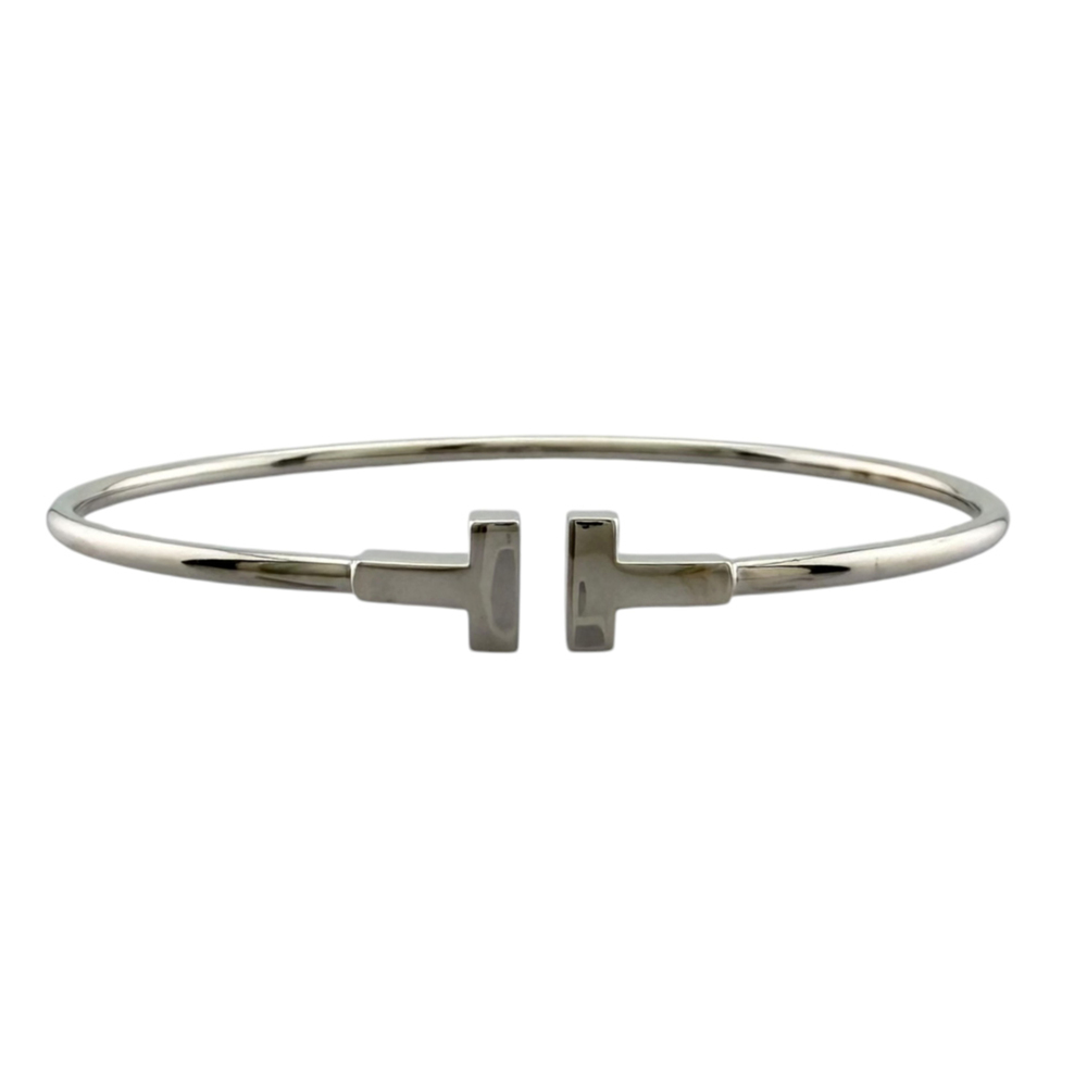 Tiffany & Co. Bangle, 18K White Gold, Women's.